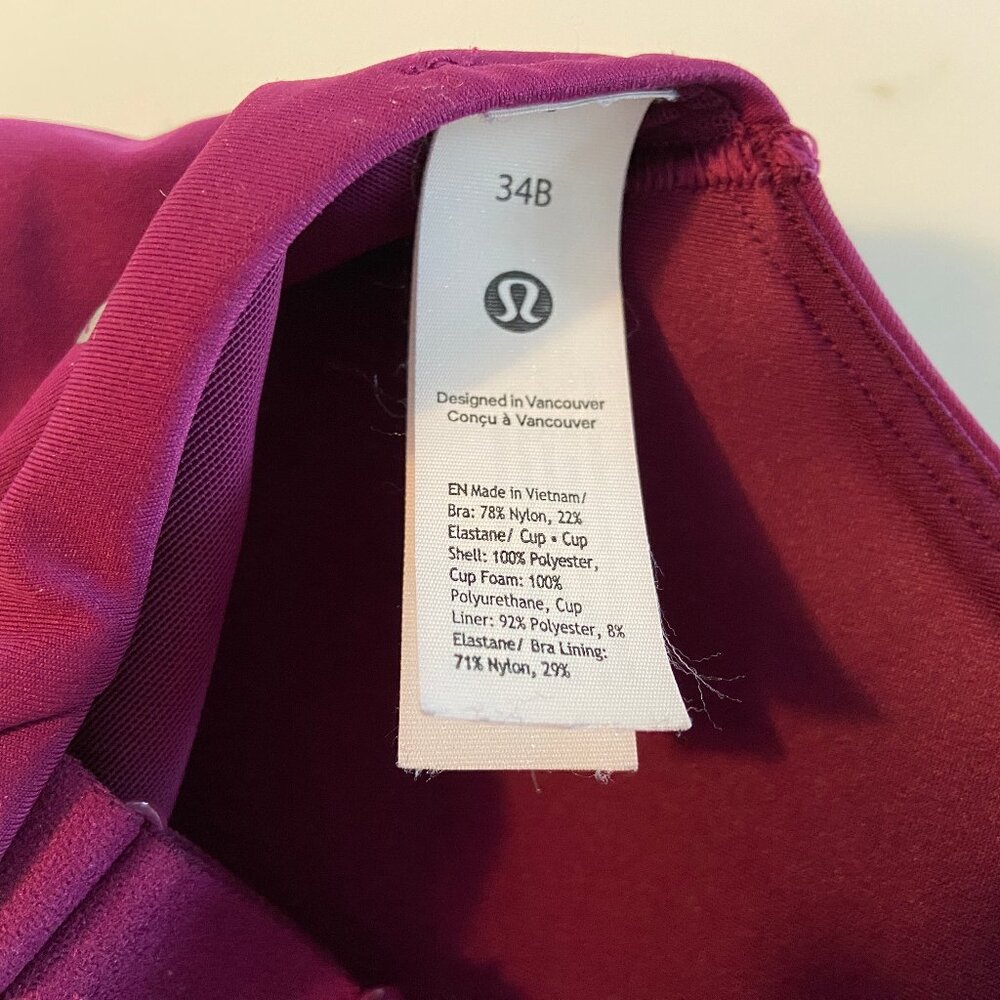 LULULEMON Energy Zip-Front Bra High-Support, B–G Cups - Picture 4 of 6